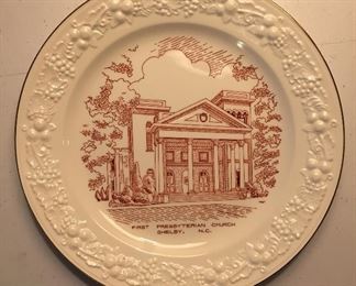 First Presbyterian Church Plate Shelby, N.C.
