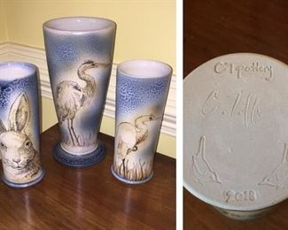 CT Pottery Studio Art Vases