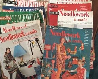 Vintage 1960s/70s McCall's Needlework & Crafts Magazines
