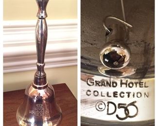 Silverplate Department 56 Grand Hotel Collection Bell