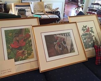John Ruthven Limited Edition Framed Cardinal Prints