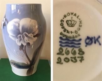 Royal Copenhagen Porcelain Vase