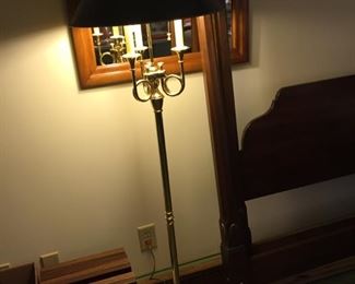 Baldwin Brass Triple French Horn Floor Lamp