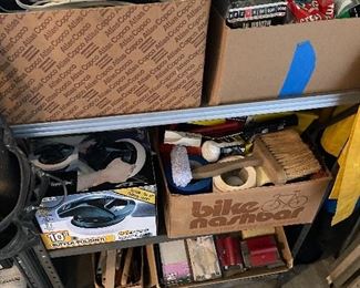 Assorted Paint and Hardware Supplies