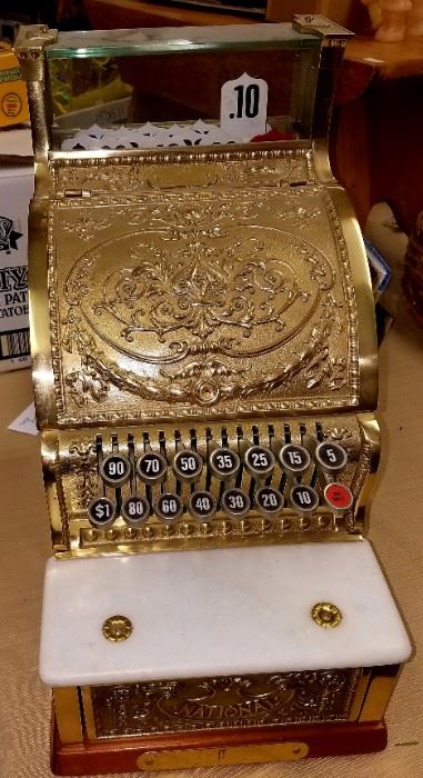 Save The Date and plan on attending next Friday's "One Day Only" Living Estate/Household Sale. Contents of 5 families contents under one roof!! Brass National cash register, like new and works!!