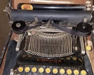 Much vintage Corona portable folding typewriter