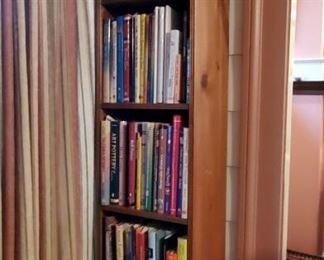 Lots of reference books on antiques, pottery, glass, etc