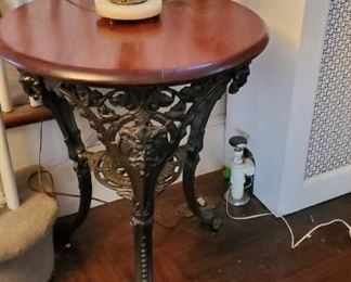 Wrought iron base table