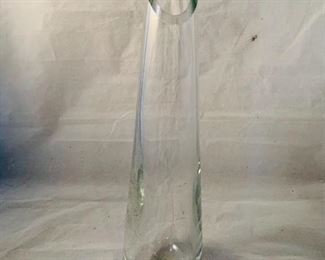$20 - Modern asymmetrical bud vase; 10" H 