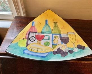 $20 - Wine and cheese platter; 12"