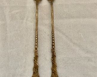 $15 - Pair of Rogers silverplate crab forks; 5.75" long