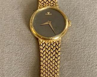 $1,800- 20% OFF - Jaeger LeCoultre ladies 18K vintage watch with 18K band; approx 7.25" band; 22mm case; not tested
