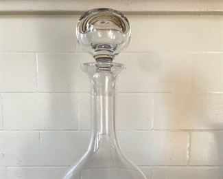 Price: $65. Magnum sized unmarked decanter with hollow stopper - no chips or cracks. Measures 15.5"H x 5"Base 