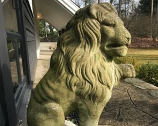 Price: $150. Concrete/composite lion. 
