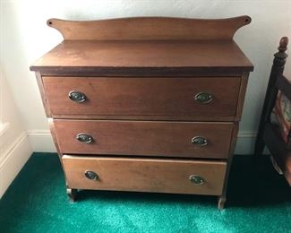 Price: $45. Antique small chest. Measures: 37"W x 15.5"D x 34"H 