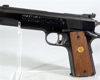 Colt MKIV Series 70 Gold Cup National Match .45 Auto Pistol SN# 70N47805, In Kolpin Leather Case