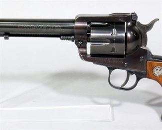 Ruger New Model Blackhawk .357 MAG 6-Shot Revolver SN# 33-82385, With Tooled Leather Holster And Ammo Belt