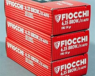 Fiocchi .25 Auto Ammo, Approx 150 Rds, Local Pickup Only