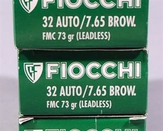 Fiocchi .32 Auto Ammo, Approx 150 Rds, Local Pickup Only