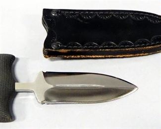 Cold Steel Boot Dagger In Leather Sheath