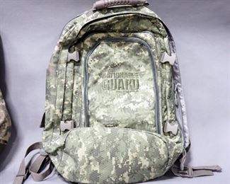 Pair Of National Guard Branded Backpacks With Multiple Pockets