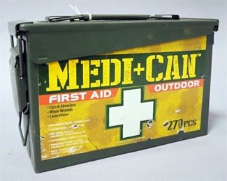 Medi-Can First Aid Outdoor Kit, In Metal Case, Includes First Aid Supply Contents