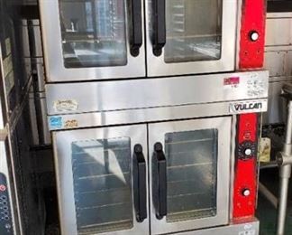 Vulcan Double Stack Ovens On Casters