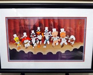 Warner Bros Animation Cel Titled "The Chorus Line" Created By Friz Freleng, Numbered 1109/2000, Framed Triple Matted, 31" Wide x 21" High