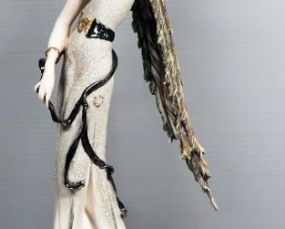 Giuseppe Armani "The Peacock" Cold Cast Porcelain Figurine # 0385-C, 20" High