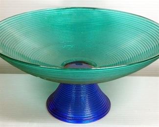 Pair Of Pedestalled Dishes, 4" And 6" High