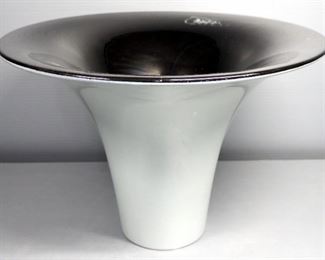 Vase With Wide Rim, 15" Dia x 11" High