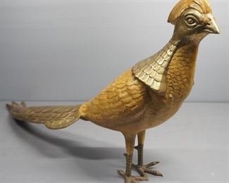Brass Pheasant, 11" High x 24" Long