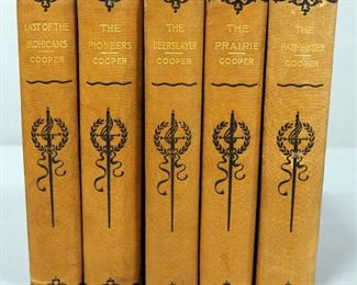 J. Fennimore Cooper Books, Various Titles, Published By Siegel-Cooper, No Date, 5 Total Volumes