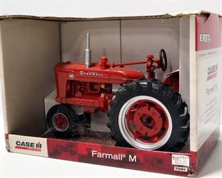 Ertl Case IH Agriculture Farmall M Tractor And Hallmark 1960 Eight Ball Racer Diecasts, Both In Original Boxes