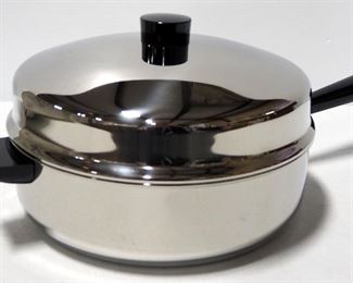 Farberware Stainless Steel 12" Chicken Cooker-Fryer With High Dome Cover, In Box