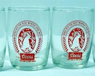 Beer Pitcher And Glass Assortment, Brands Include Coors, Schlitz And Michelob, Approx 20 Glasses And 5 Pitchers