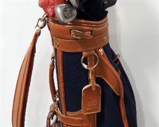 Golf Clubs, Various Brands Including Ping, Wilson, Armour,  And More, Some In Leather And Soft Covers, Total Qty 22, All In Daiwa Golf Bag