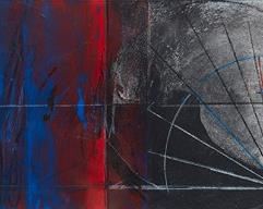 1054
Seiji Kunishima
b. 1937, Japanese
Untitled 38, 1997
Mixed media on paper under Plexiglas
Signed and dated lower right: S. Kunishima / 97, signed and dated again verso, signed and dated again and titled on a gum label affixed verso
5" H x 18.5" W
Estimate: $500 - $1,000