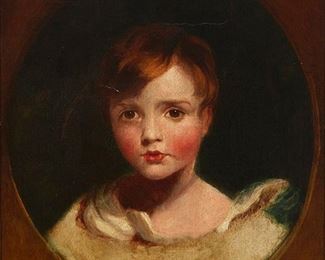 1127
Portrait Of A Young Girl
Late 19th Century
Oil on canvas laid to canvas
Appears unsigned
18.5" H x 16.5" W
Estimate: $200 - $300