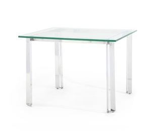 2085
A Chrome And Glass Game Table
Fourth-quarter 20th Century
The square glass top over a chromed steel base with chamfered legs
29.625" H x 40" W x 40" D
Estimate: $600 - $800