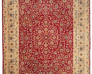 2188
A Persian Area Rug
Mid-20th Century
Wool on cotton foundation, with floral patterns on crimson field and ivory borders
153" L x 108" W
Estimate: $800 - $1,200
