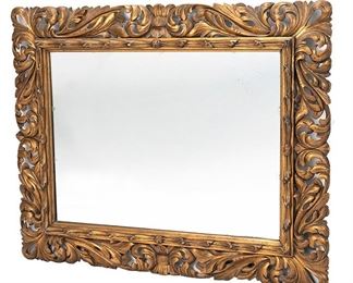 2224
A Carved And Giltwood Wall Mirror
Late 19th/early 20th Century
The rectangular open-work foliate frame enclosing a rectangular mirror
41" H x 52" W x 2.5" D
Estimate: $300 - $500