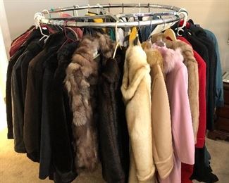 Furs, leather, suede, and wool coats