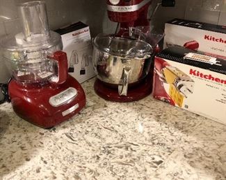 Kitchenaid mixer and food processor 