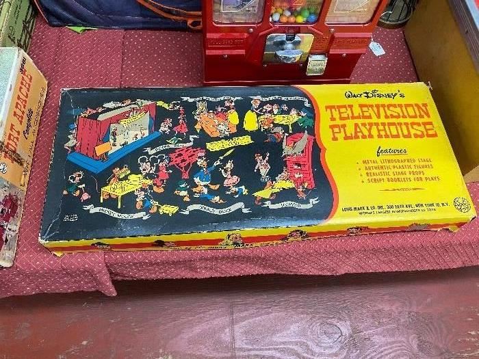 1950's Marx Walt Disney's Television Playhouse in Original Box 