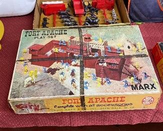 Marx Fort Apache Playset in Original Cardboard Box