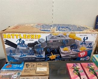 27" American Plastic Toys Battleship Playset in Original Box