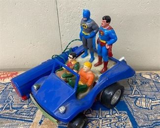 1975 Superfriends Battery Operated Dune Buggy(Batman, Superman, Robin, Aquaman)