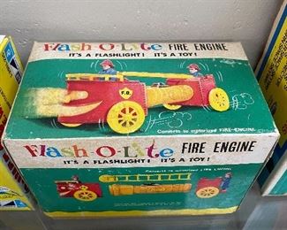 Flash-o-lite Fire Engine Toy in Box