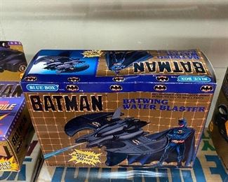 1989 Blue Box Batman Batwing Water Blaster 